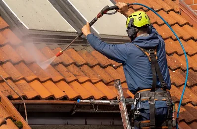 Démoussage et hydrofuge de toiture à Jeurre